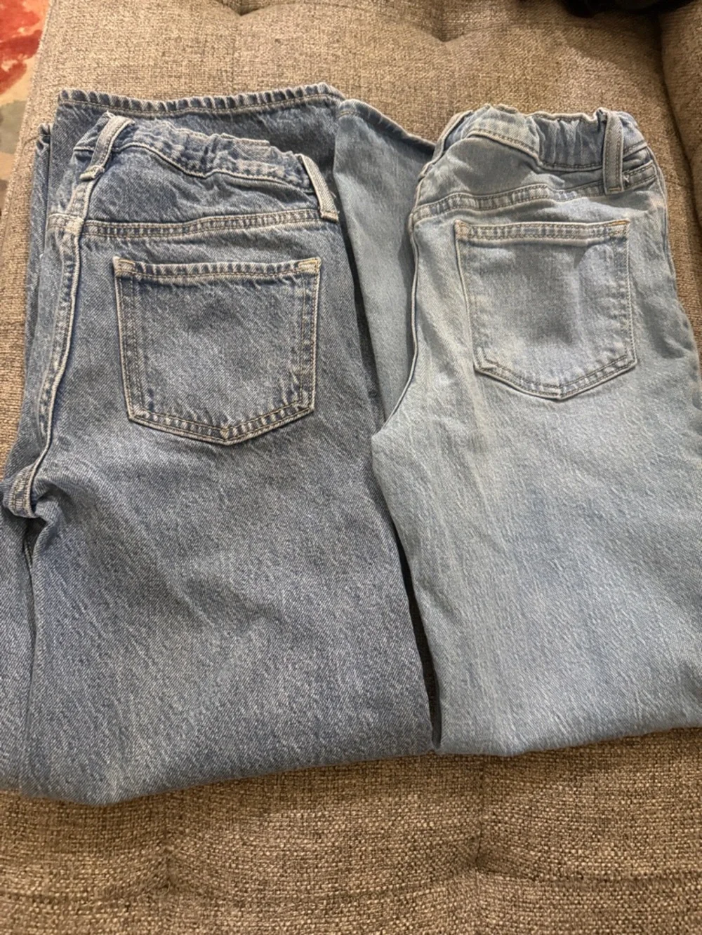 Old navy girls 10/12 Jean bundle high rise flare and wide leg baggy